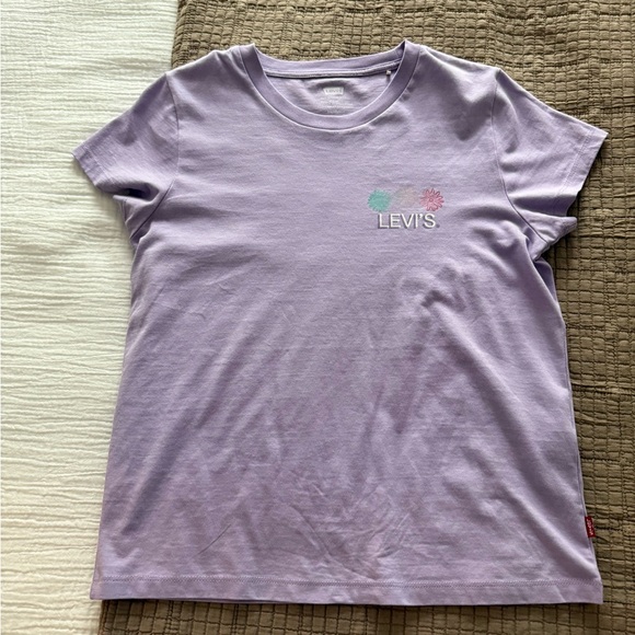 Levi's Purple Crew Neck Short Sleeve Tee - Picture 1 of 8